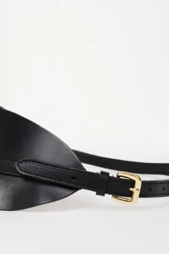 Ceinture asymétrique en cuir
