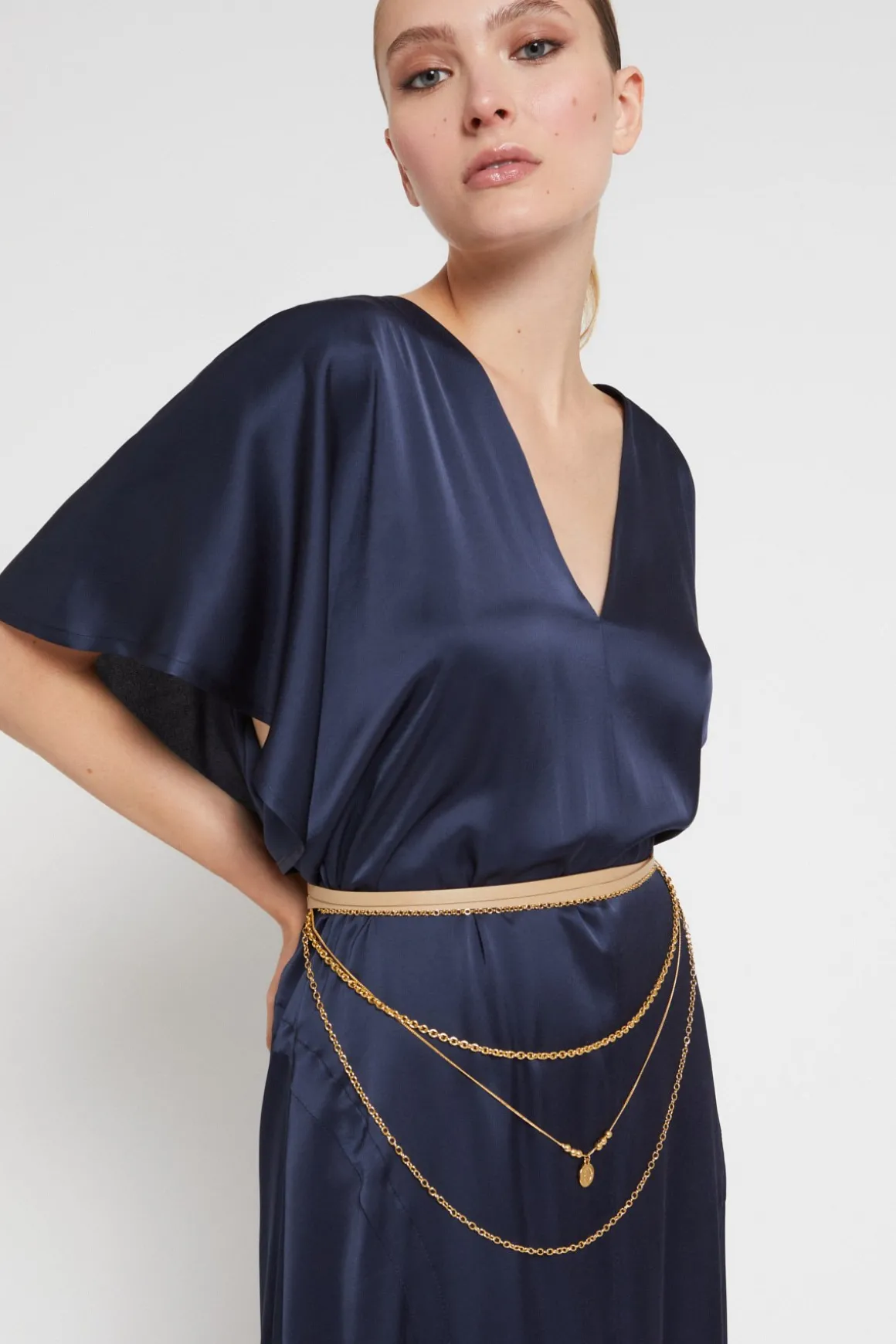 Ceinture fine en cuir