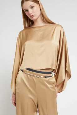 Ceinture fine en cuir avec cristaux