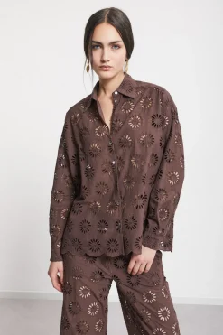 Chemisier en broderie anglaise