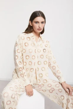 Chemisier en broderie anglaise