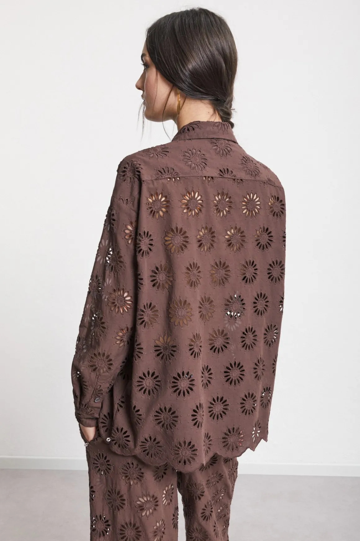 Chemisier en broderie anglaise