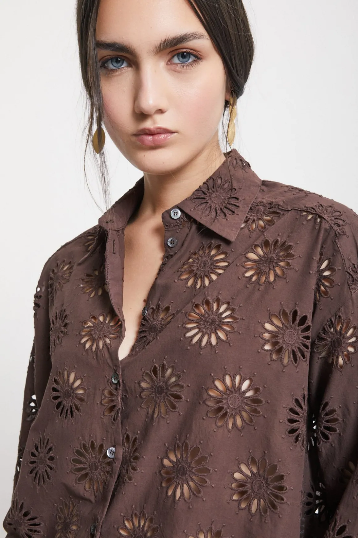 Chemisier en broderie anglaise