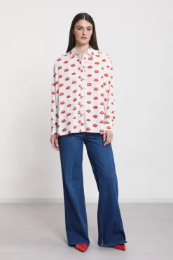 Chemisier en coton imprimé