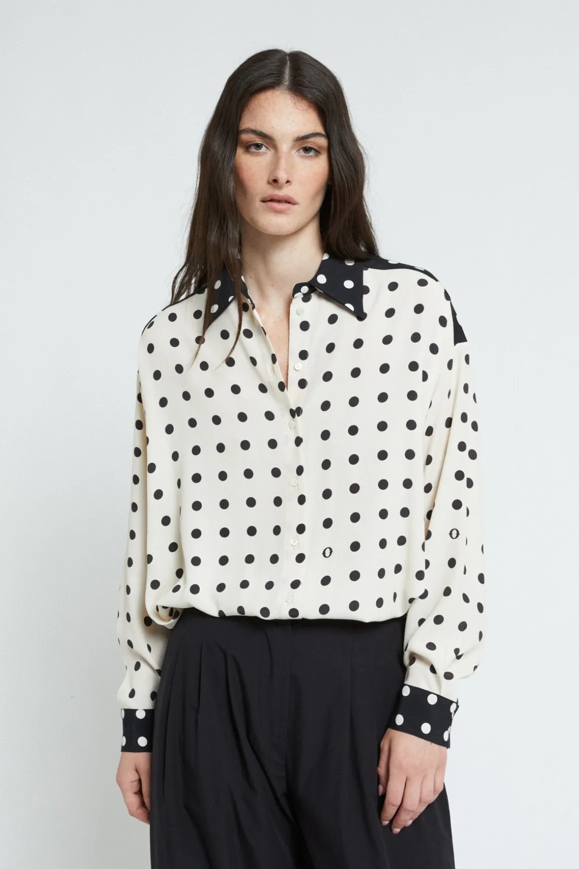 Chemisier en crêpe de viscose