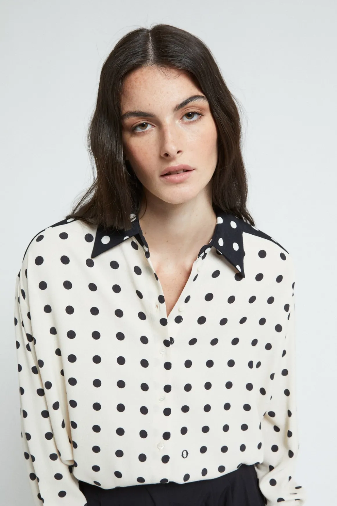 Chemisier en crêpe de viscose