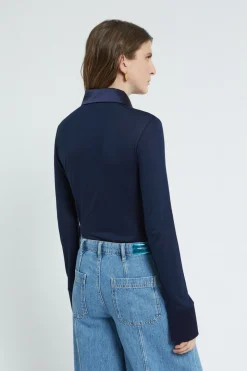 Chemisier en soie et viscose