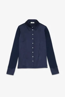 Chemisier en soie et viscose