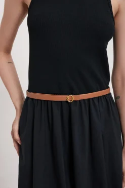 Cinture fine en cuir