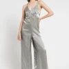 Combinaison en viscose et lin