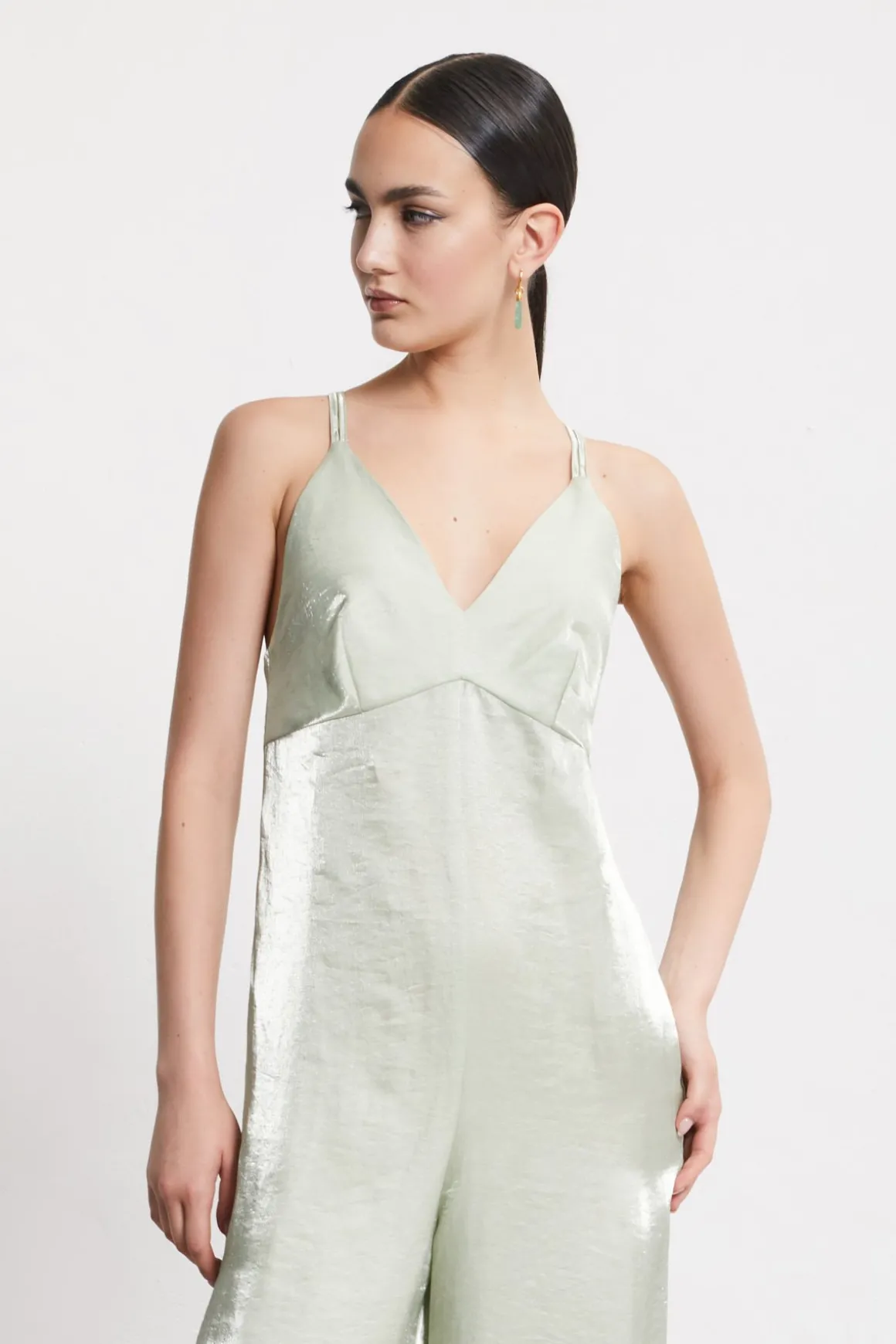 Combinaison en viscose et lin
