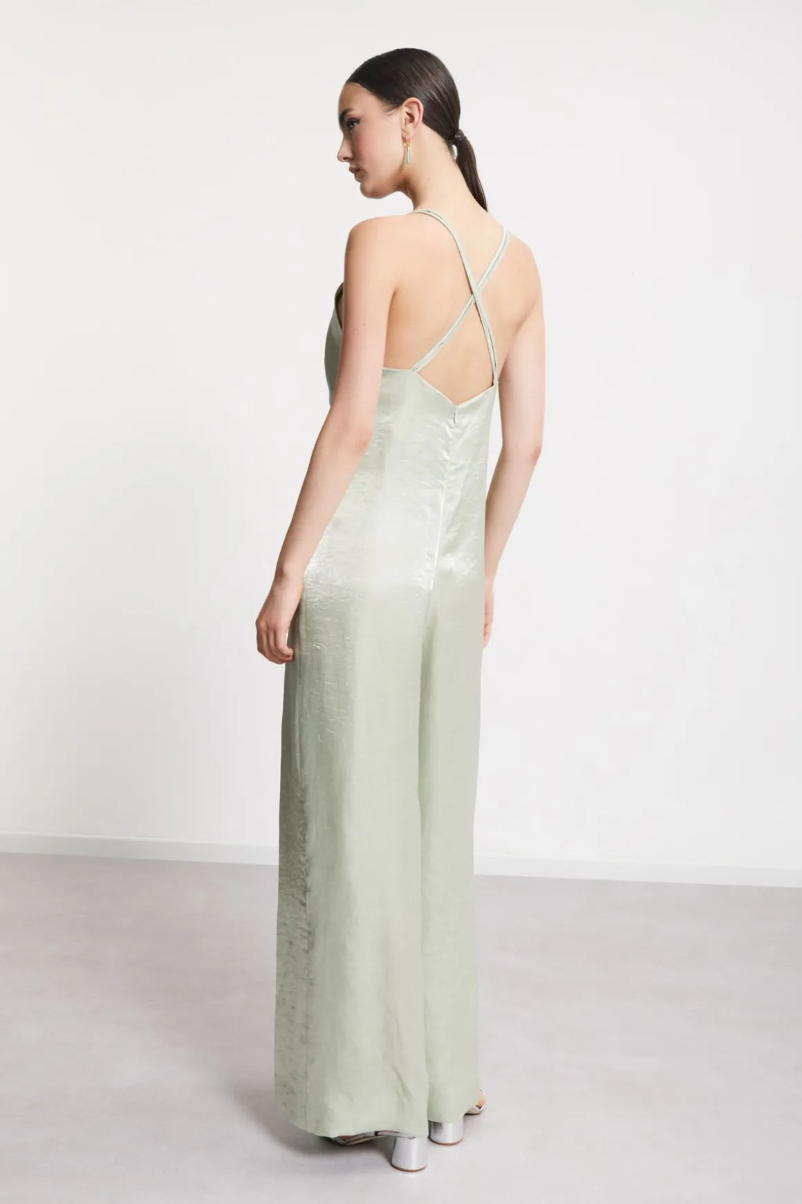 Combinaison en viscose et lin