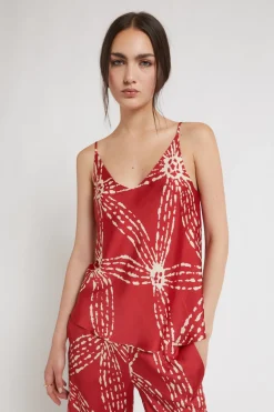 Débardeur en satin de viscose