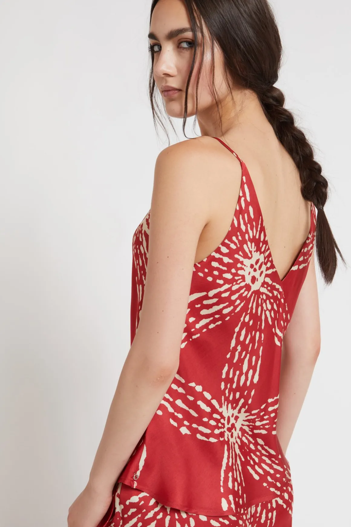 Débardeur en satin de viscose