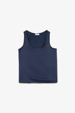 Débardeur en soie et viscose