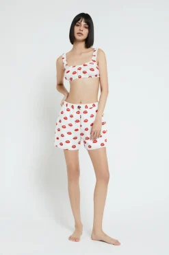 Ensemble de lingerie en coton imprimé