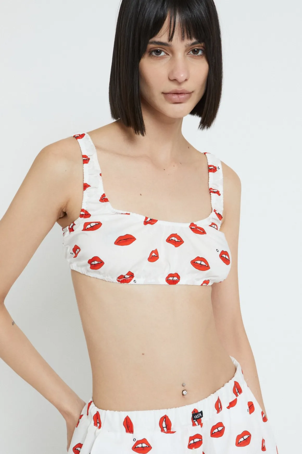 Ensemble de lingerie en coton imprimé
