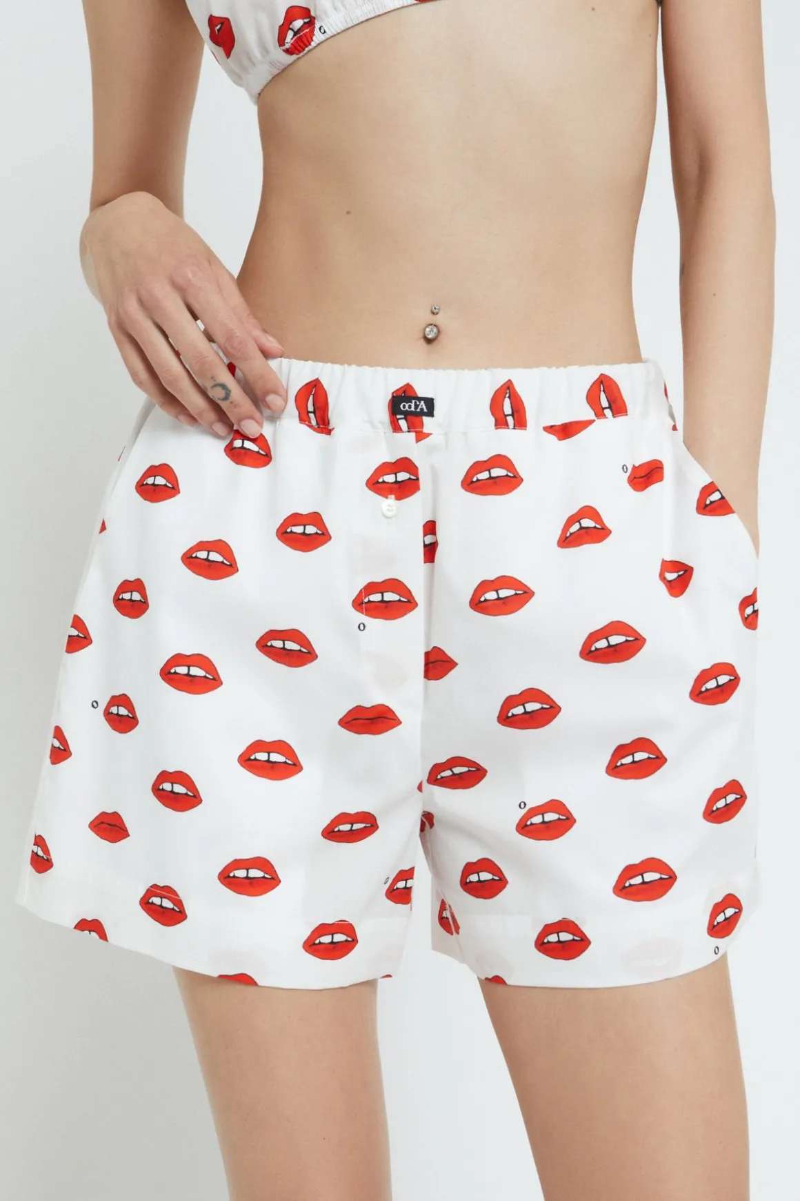 Ensemble de lingerie en coton imprimé