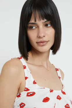 Ensemble de lingerie en coton imprimé