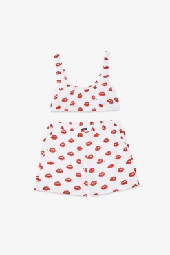 Ensemble de lingerie en coton imprimé