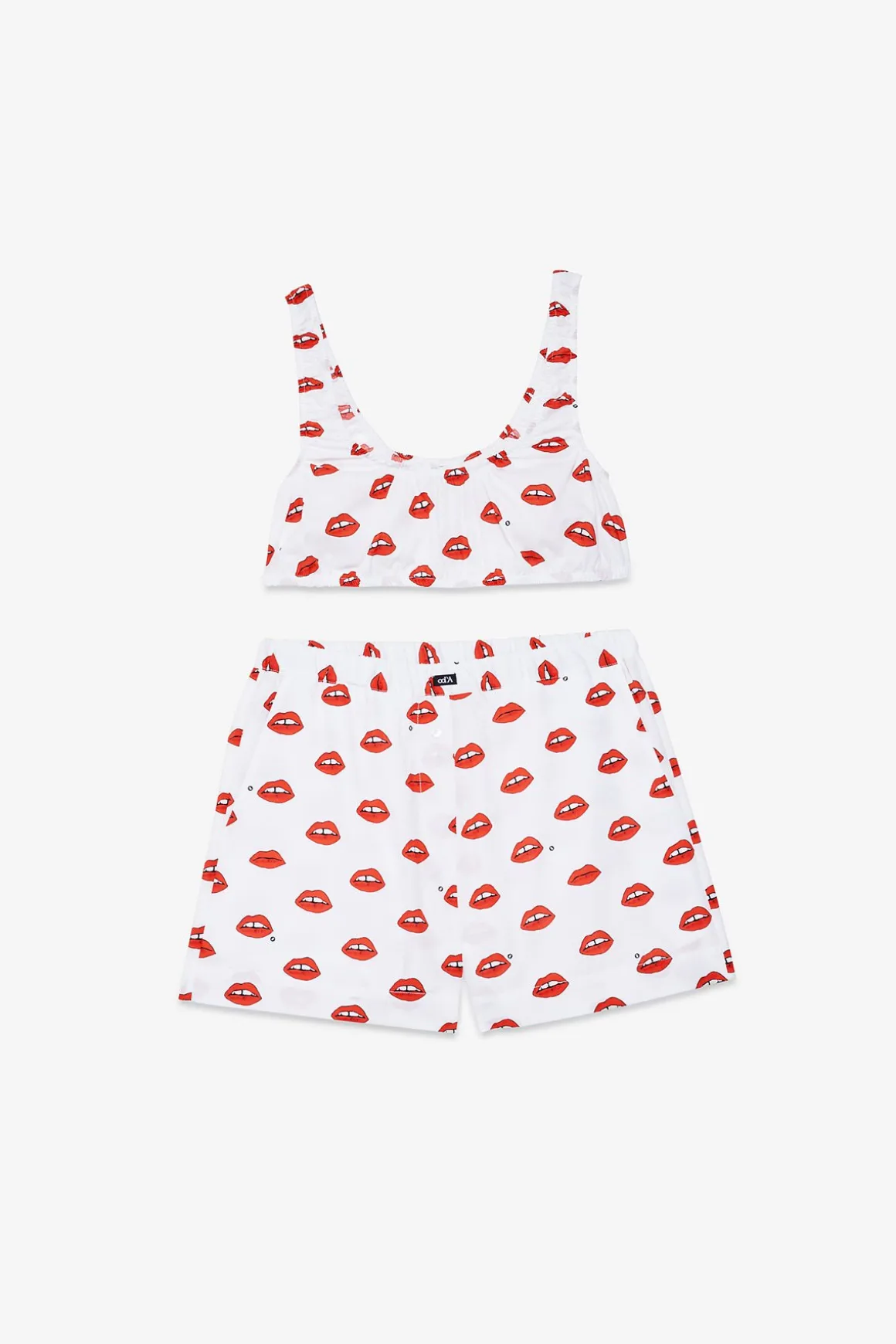 Ensemble de lingerie en coton imprimé