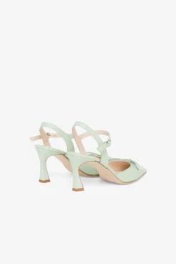 Escarpins pointus slingback en cuir