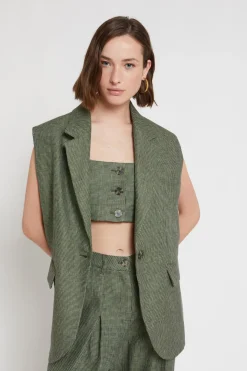 Gilet en lin