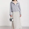Jupe longue en crêpe de viscose