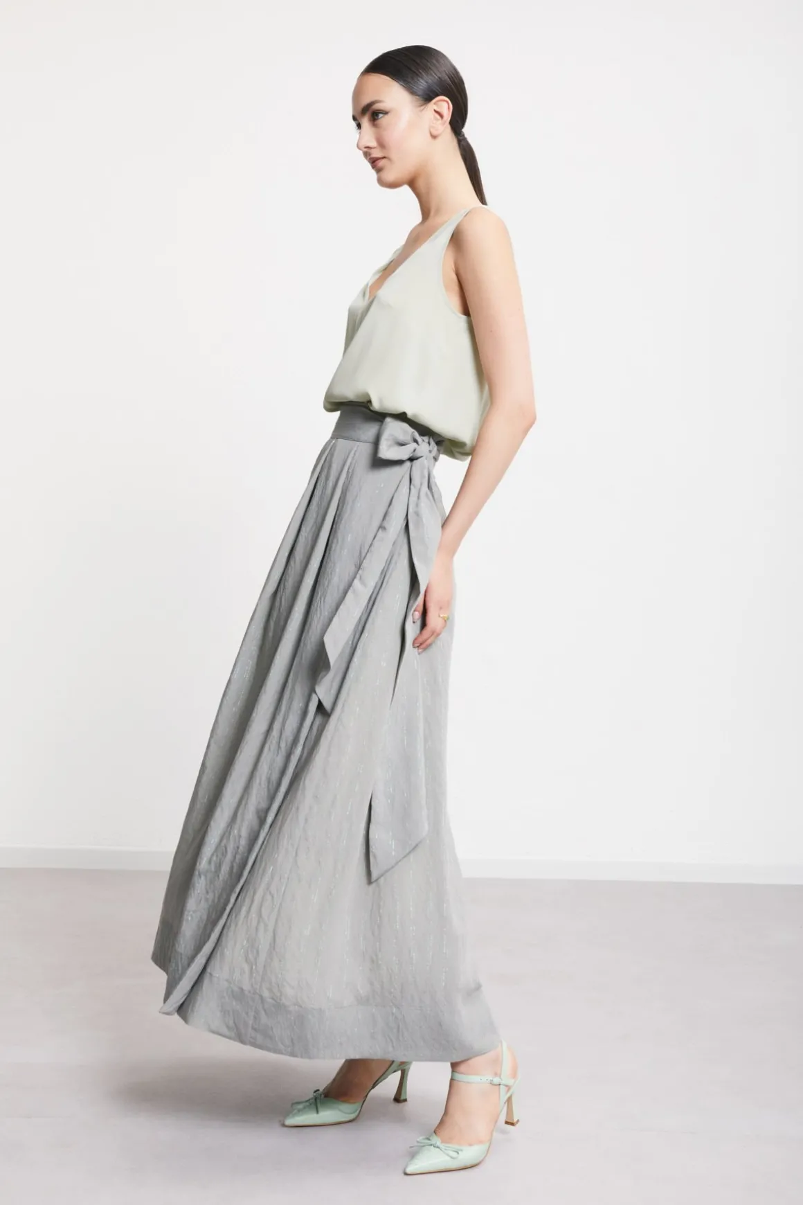 Jupe longue en viscose