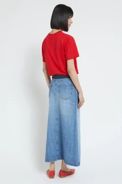 Jupe longue jeans