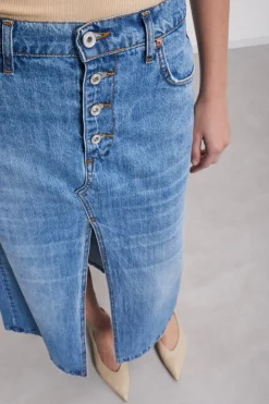 Jupe longue jeans