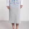 Jupe midi en coton