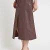 Jupe midi en coton