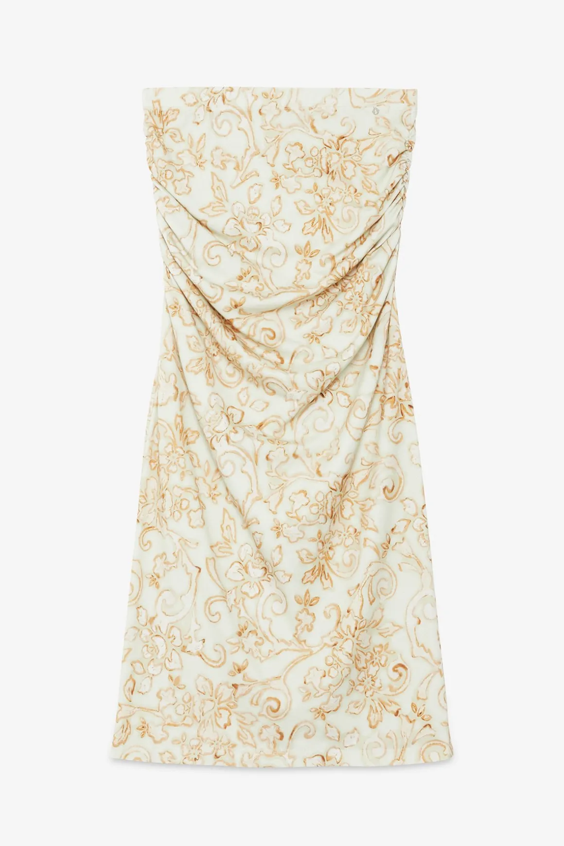Jupe midi en jersey de coton imprimé