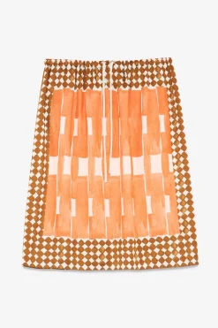 Jupe midi en viscose