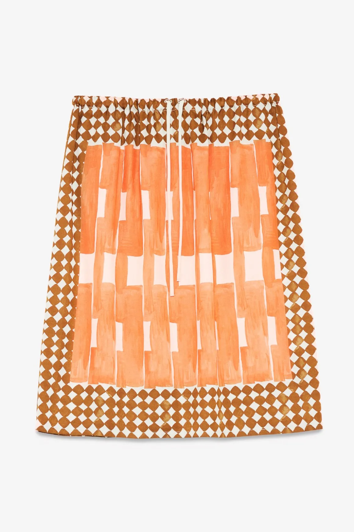 Jupe midi en viscose