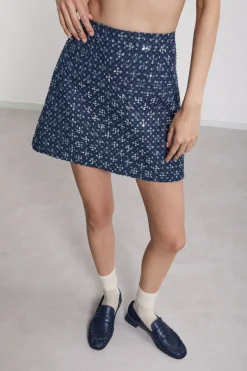 Mini jupe avec paillettes