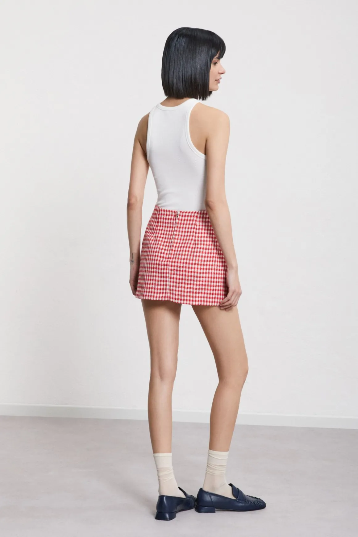 Mini jupe imprimé vichy