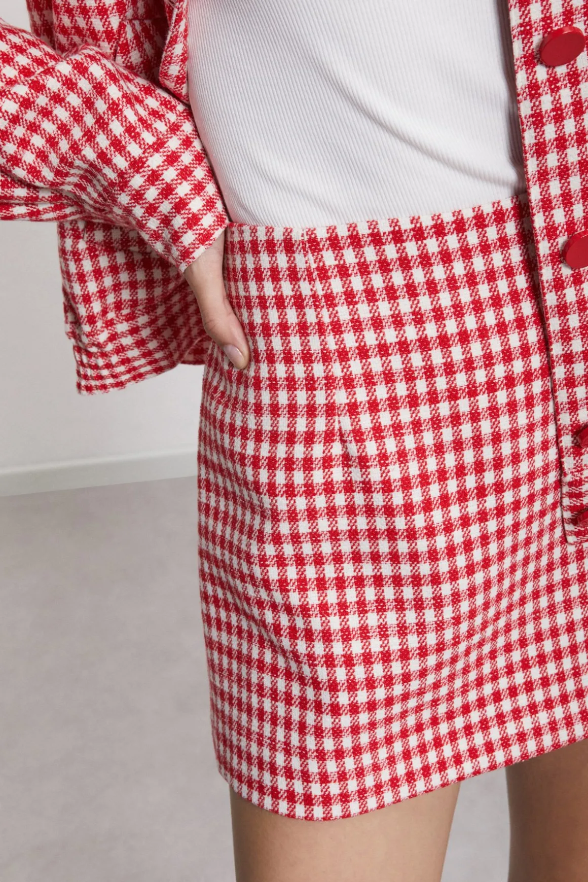 Mini jupe imprimé vichy