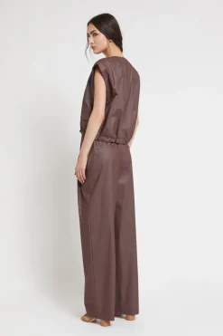 Pantalon ample en coton