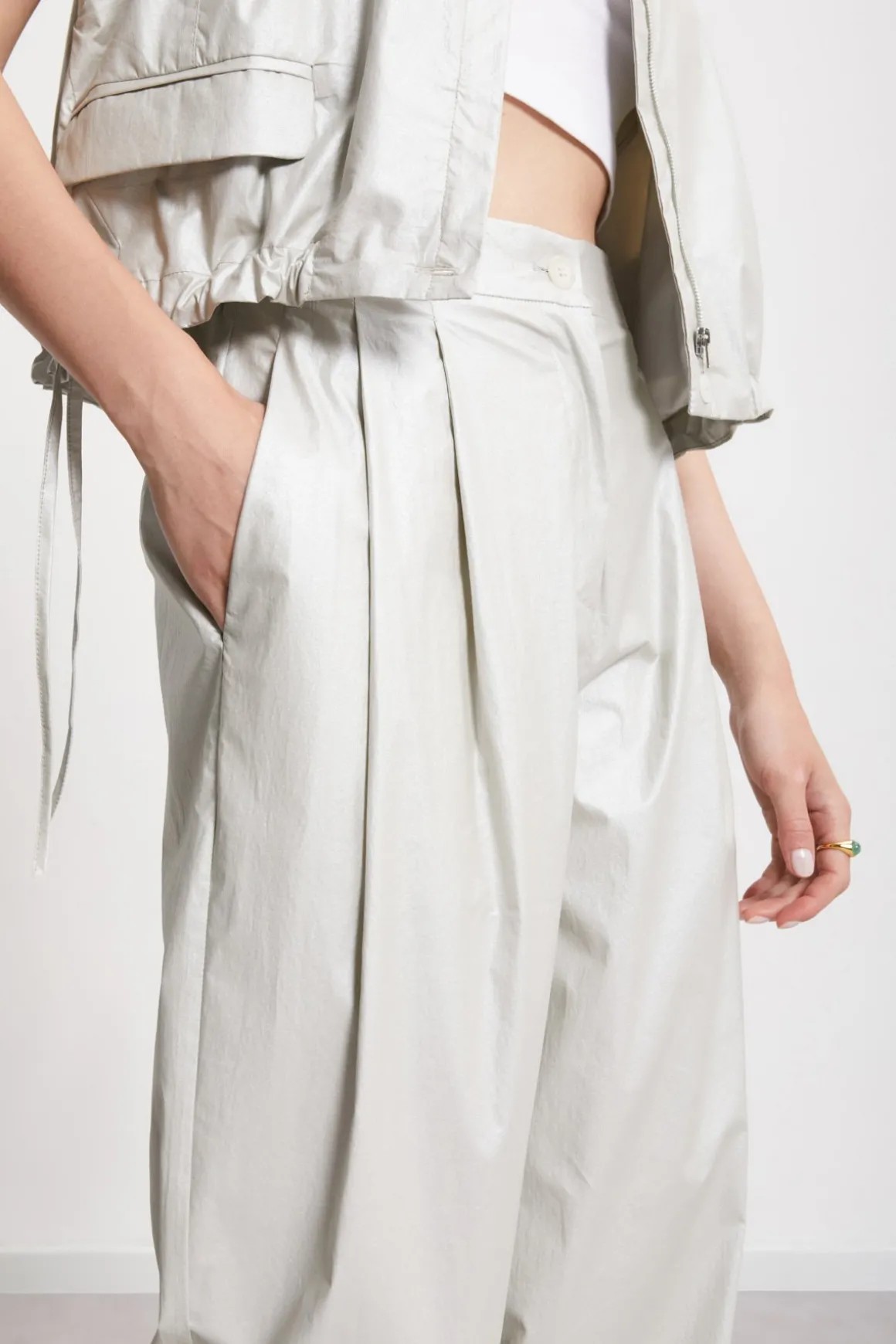 Pantalon ample en coton