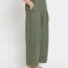 Pantalon carotte fit en lin