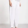 Pantalon carotte fit en popeline
