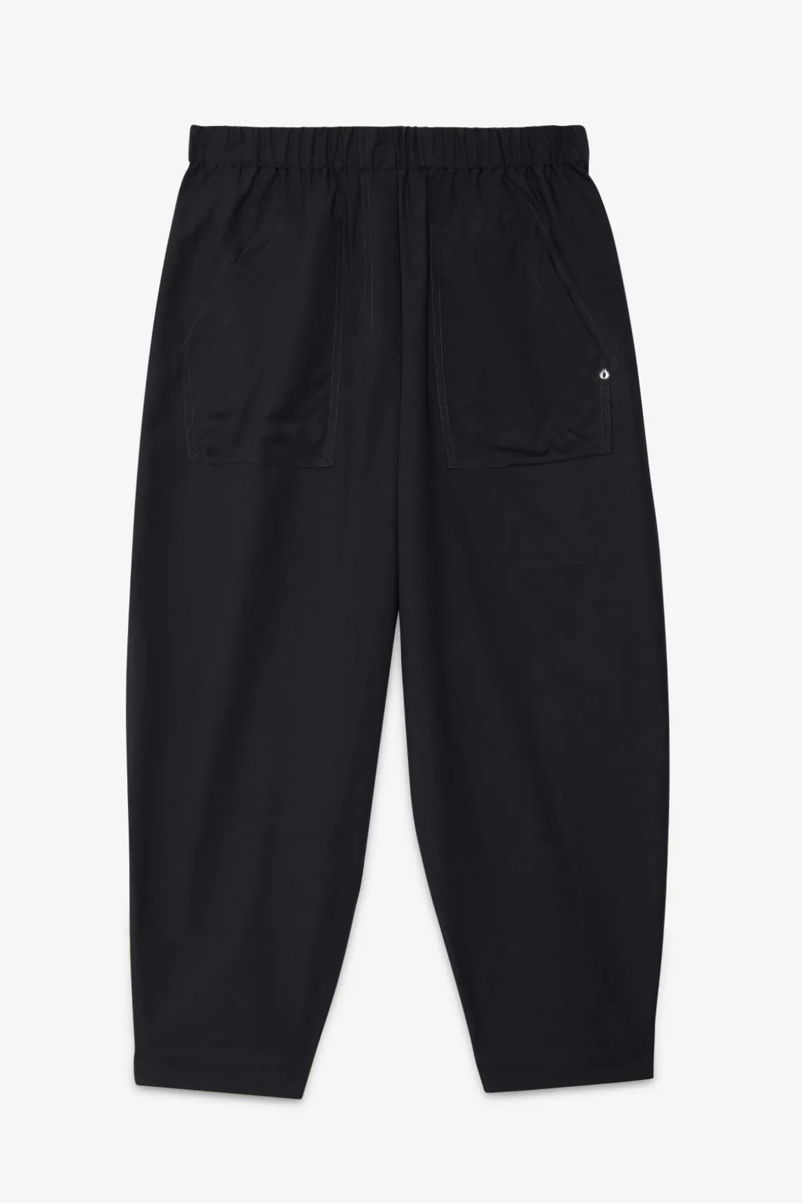 Pantalon carotte fit en popeline