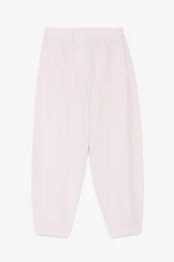 Pantalon carotte fit en popeline