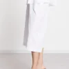 Pantalon cropped en popeline