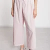 Pantalon cropped en popeline