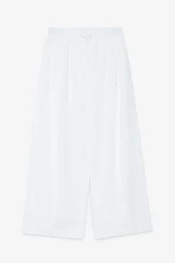 Pantalon cropped en popeline