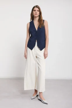 Pantalon culotte en coton