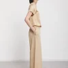 Pantalon culotte en popeline